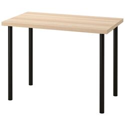 Masa de birou Ikea Linnmon/Adils 100x60 (Aspect Stejar Antichizat/Negru)