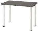 Masa de birou Ikea Linnmon/Adils 100x60 (Gri Inchis/Alb)