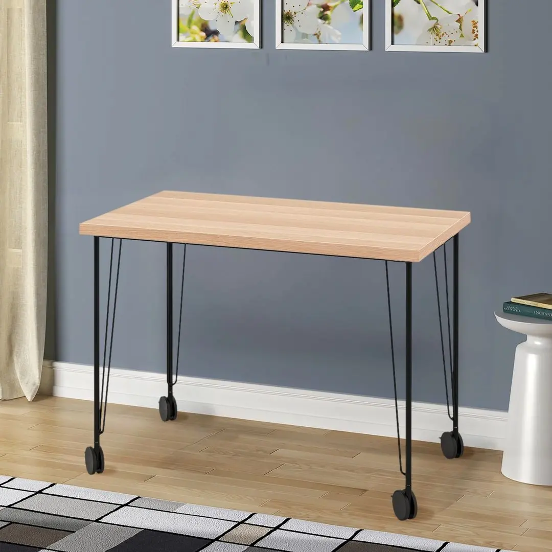 Masa pentru birou Ikea Linnmon/Krille 100x60 (Aspect Stejar Antichizat/Negru)