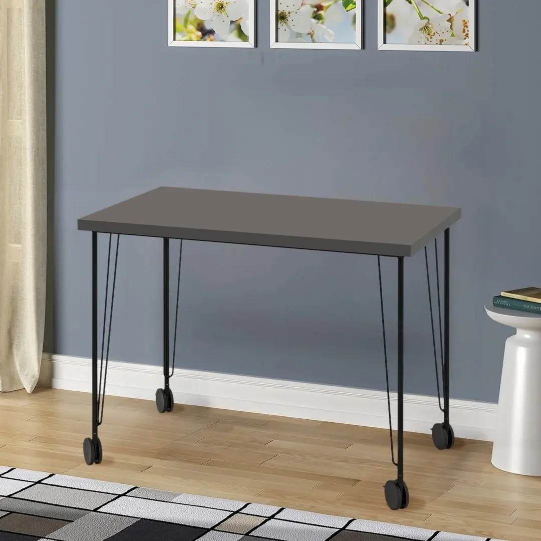 Masa pentru birou Ikea Linnmon/Krille 100x60 (Gri Inchis/Negru)