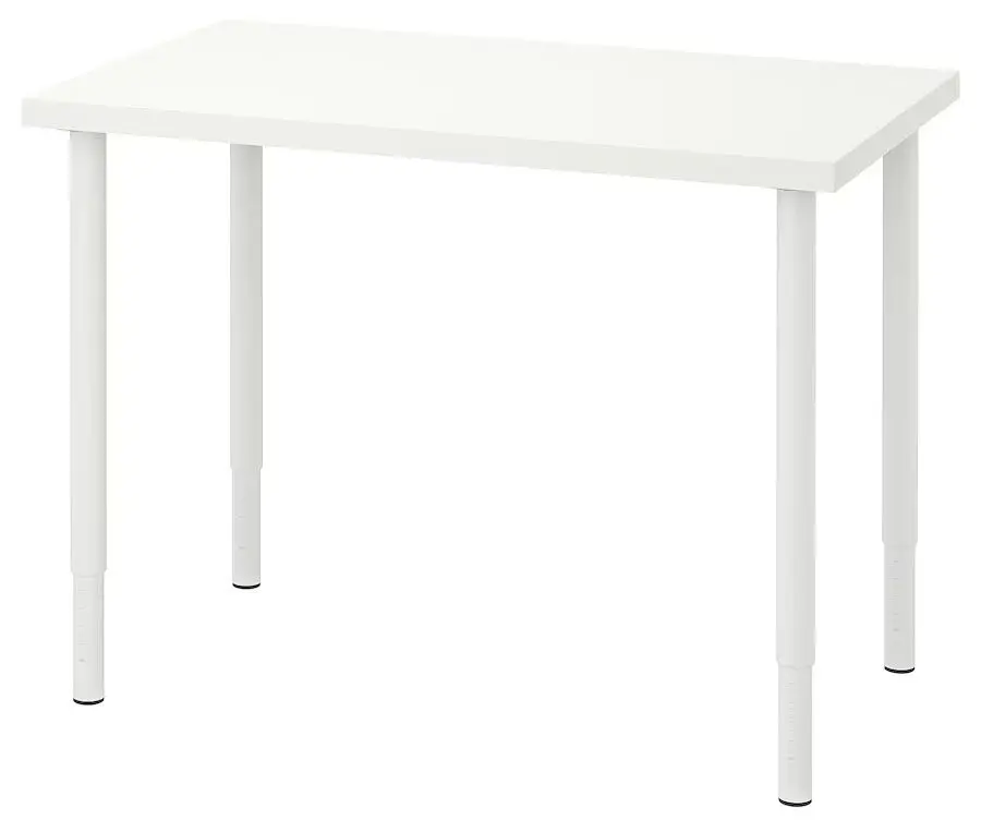 Письменный стол Ikea Linnmon/Olov 100x60 (Белый)