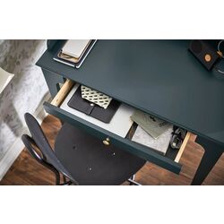 Masa de birou Ikea Lommarp 90x54 cm (Albastru inchis-verde) Thumb