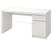 Masa de birou Ikea Malm 140x65 (Alb)