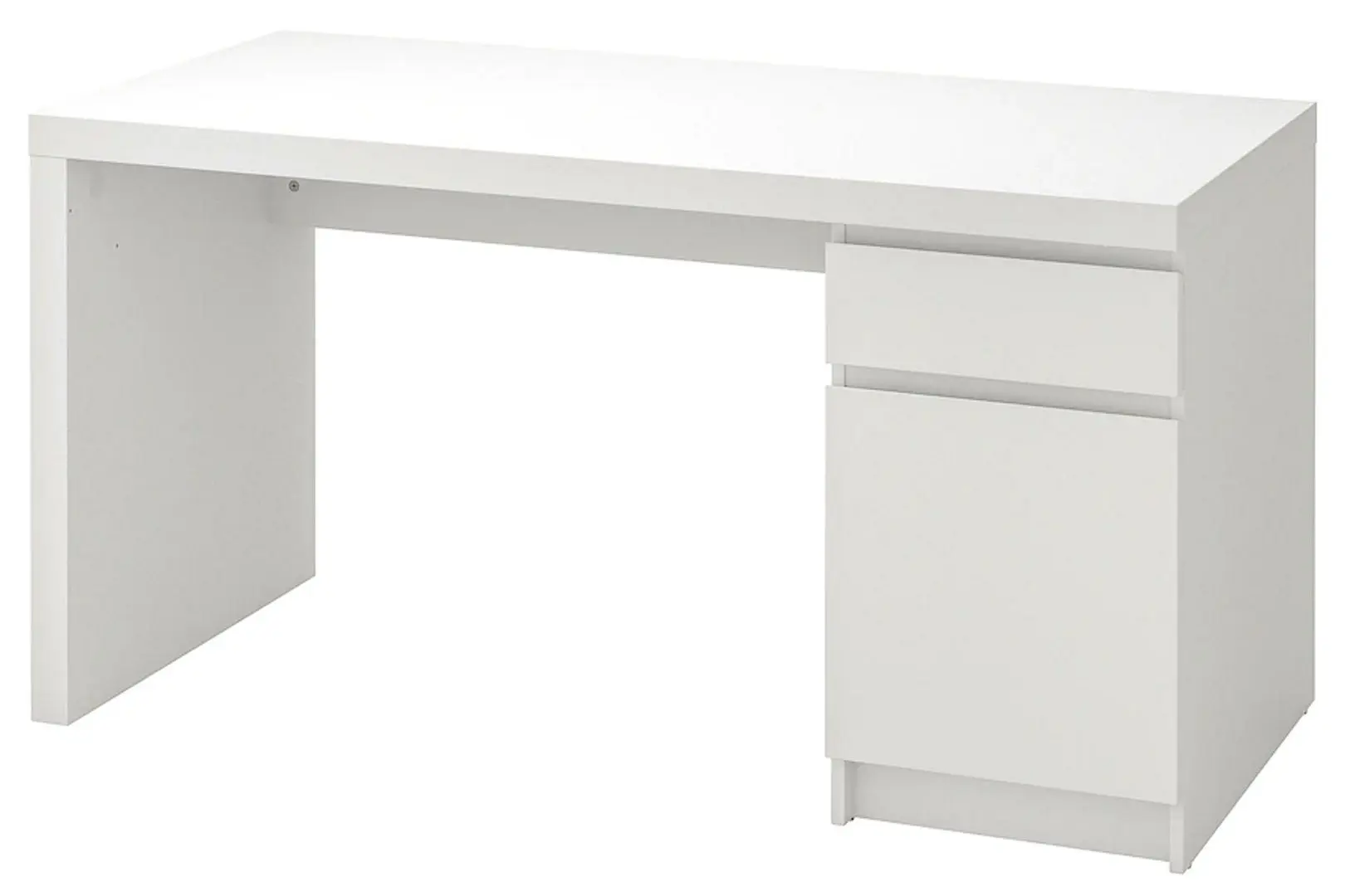 Masa de birou Ikea Malm 140x65 (Alb)