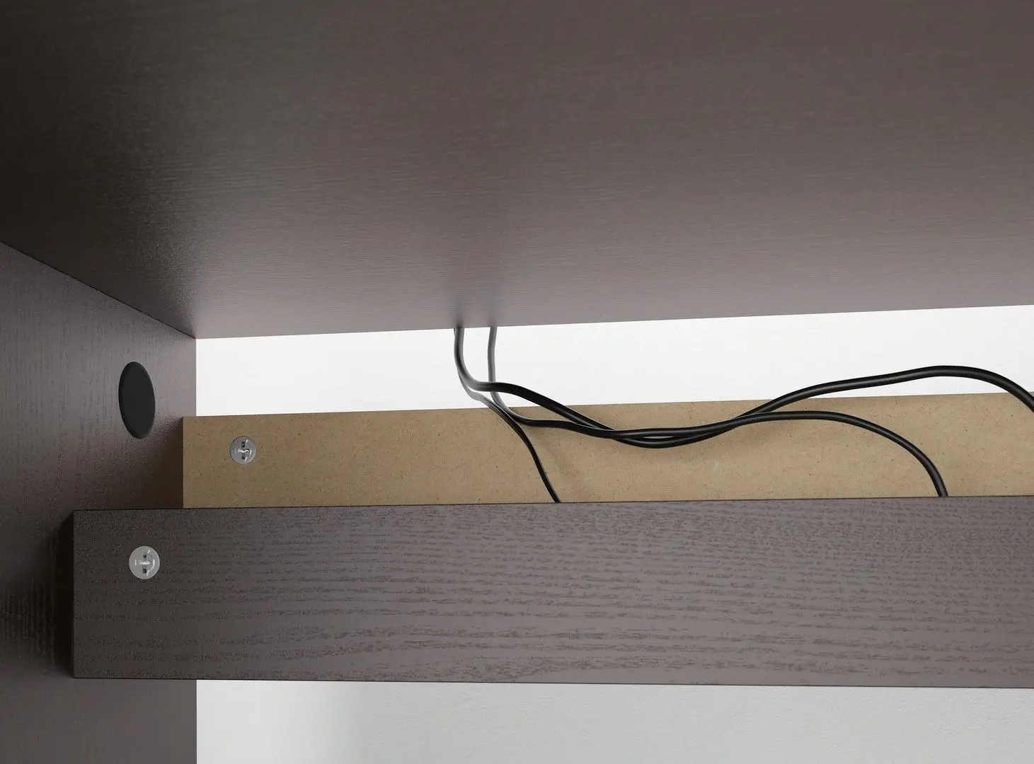 Masa de birou Ikea Malm 140x65 cm (Negru-maro)