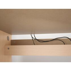 Masa de birou Ikea Malm 140x65 cm (Furnir stejar Alb) Thumb