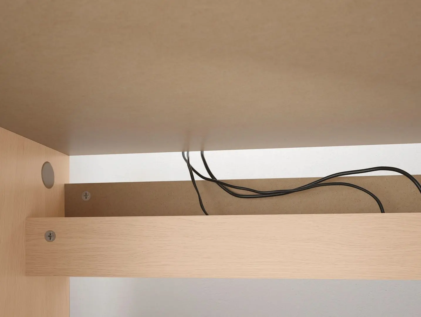 Masa de birou Ikea Malm 140x65 cm (Furnir stejar Alb)