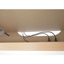 Masa de birou Ikea Malm cu tablie culisanta 151x65 cm (Furnir stejar Alb) Thumb