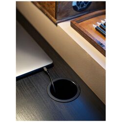 Письменный стол Ikea Micke 105x50 (Черно-Коричневый) Thumb