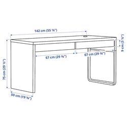 Письменный стол Ikea Micke 142x50 (Белый) Thumb