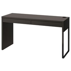 Masa de birou Ikea Micke 142x50 (Negru-maro)