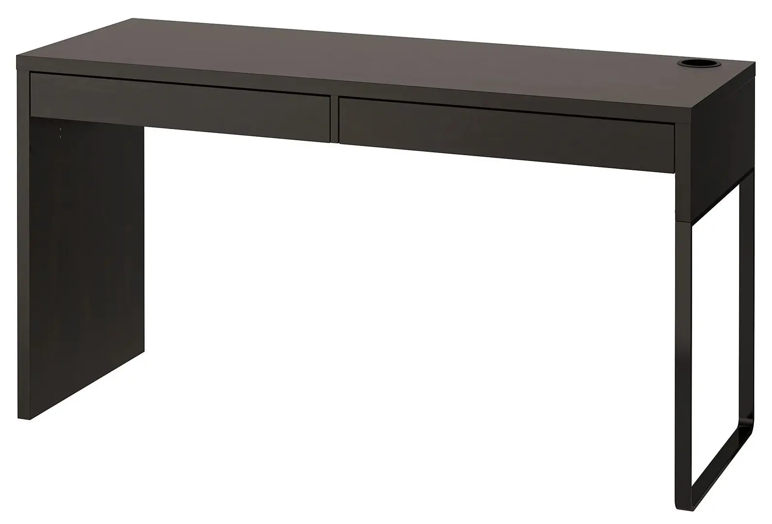 Письменный стол Ikea Micke 142x50 (Черно-коричневый)