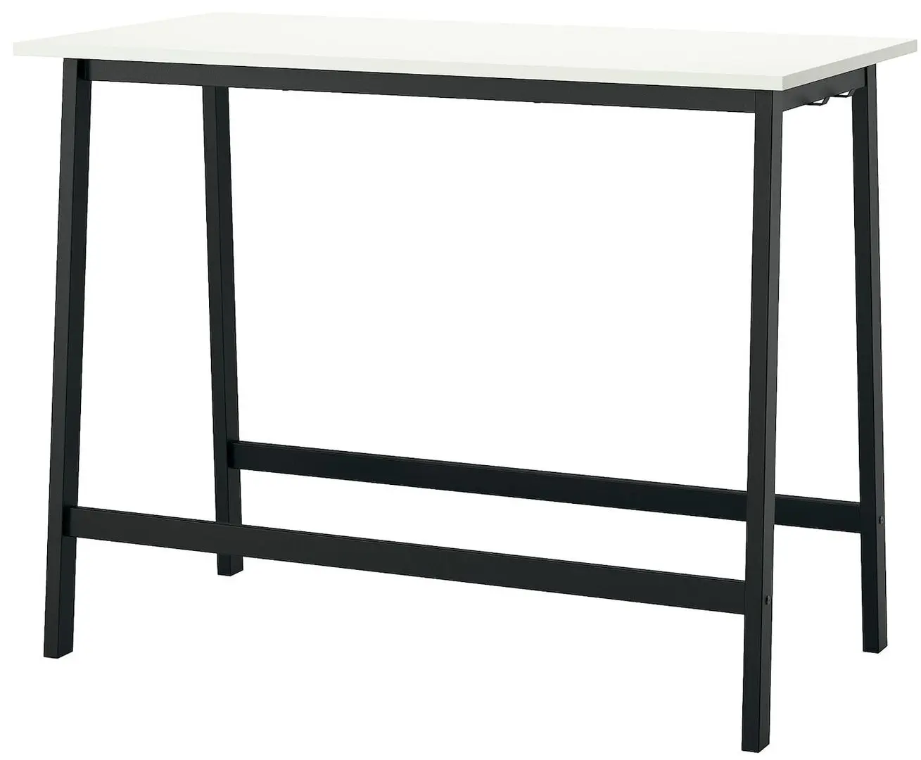 Письменный стол Ikea Mittzon 140x68x105 (Белый/Черный)