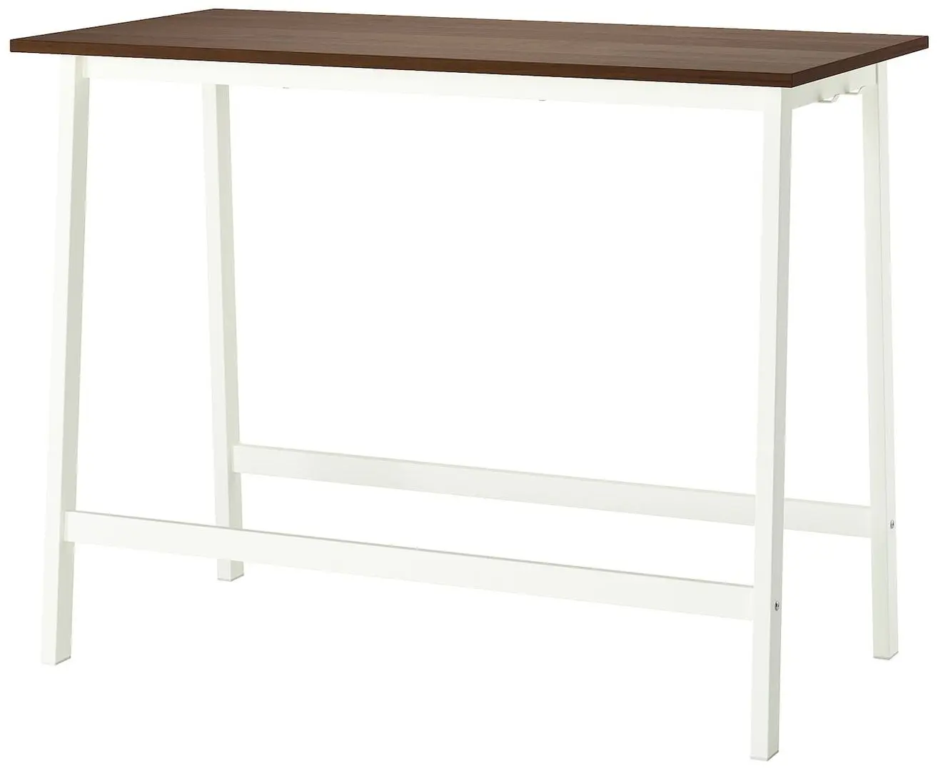 Masa de birou Ikea Mittzon 140x68x105 (Furnir nuc/Alb)