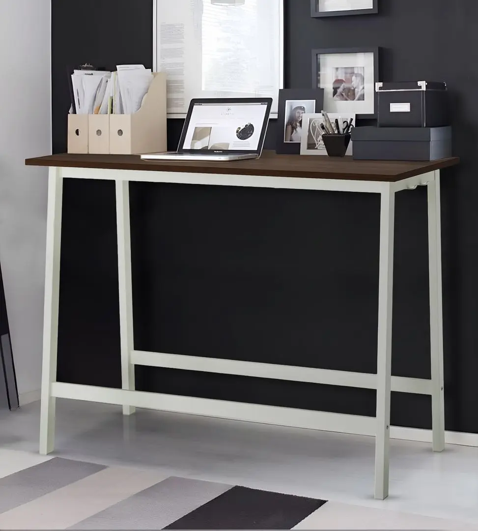 Masa de birou Ikea Mittzon 140x68x105 (Furnir nuc/Alb)