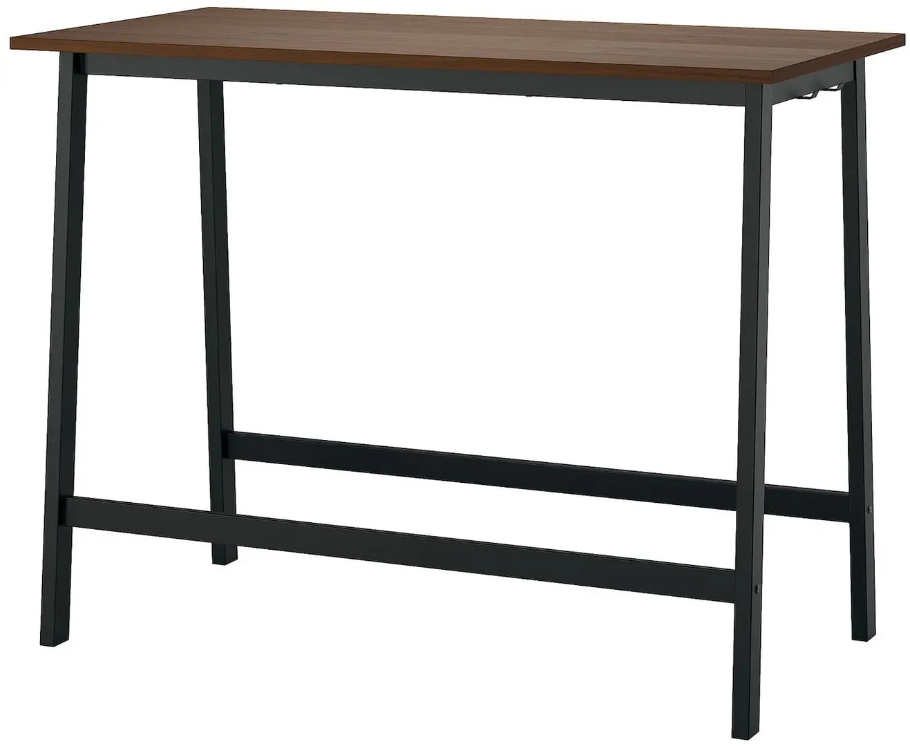 Письменный стол Ikea Mittzon 140x68x105 (Ореховый шпон/Черный) - 3