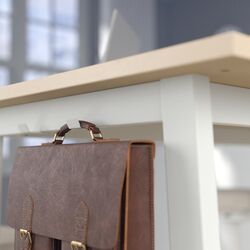 Masa de birou Ikea Mittzon 140x68x105 (Furnir frasin/Alb) Thumb