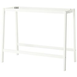 Masa de birou Ikea Mittzon 140x68x105 (Furnir frasin/Vopsit negru/Alb) Thumb