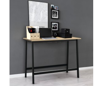 Masa de birou Ikea Mittzon 140x68x105 (Furnir frasin/Negru)