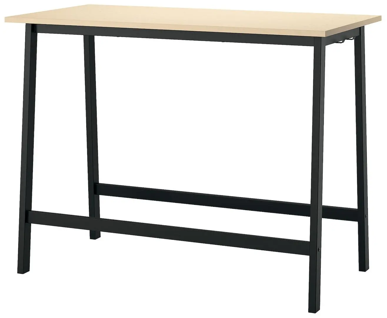 Masa de birou Ikea Mittzon 140x68x105 (Furnir frasin/Negru)