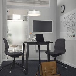 Письменный стол Ikea Mittzon 140x68x75 (Черный)