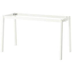 Masa de birou Ikea Mittzon 140x68x75 (Furnir nuc/Alb) Thumb