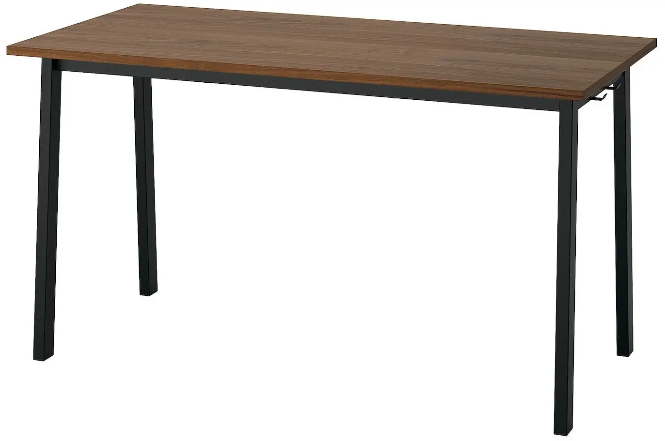 Письменный стол Ikea Mittzon 140x68x75 (Ореховый шпон/Черный) - 5