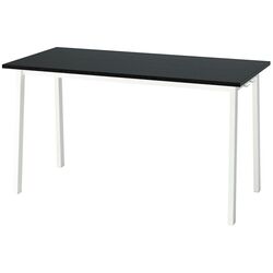 Masa pentru conferinte Ikea Mittzon 140x68x75 (Furnir frasin/Negru vopsit/Alb) Thumb