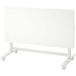 Masa de birou Ikea Mittzon cu roti 140x70 (Alb) Thumb