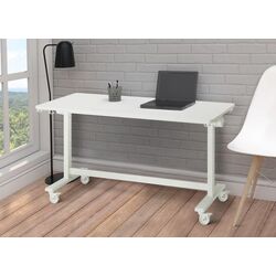 Masa de birou Ikea Mittzon cu roti 140x70 (Alb)