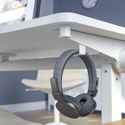 Masa de birou Ikea Mittzon cu roti 140x70 (Alb) Thumb