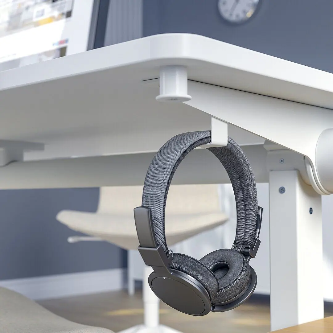 Masa de birou Ikea Mittzon cu roti 140x70 (Alb)