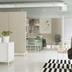 Masa de birou Ikea Mittzon cu roti 140x70 (Verde) Thumb