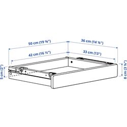Письменный стол Ikea Relatera 2 ящика 117x60 (Белый) Thumb