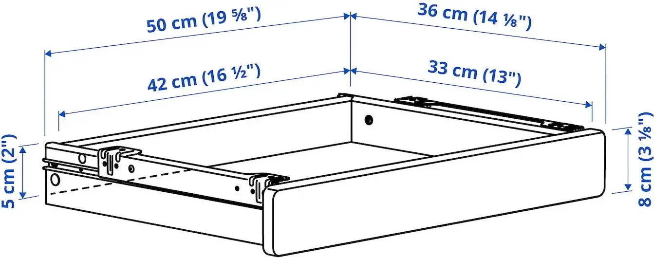 Письменный стол Ikea Relatera 2 ящика 117x60 (Белый)