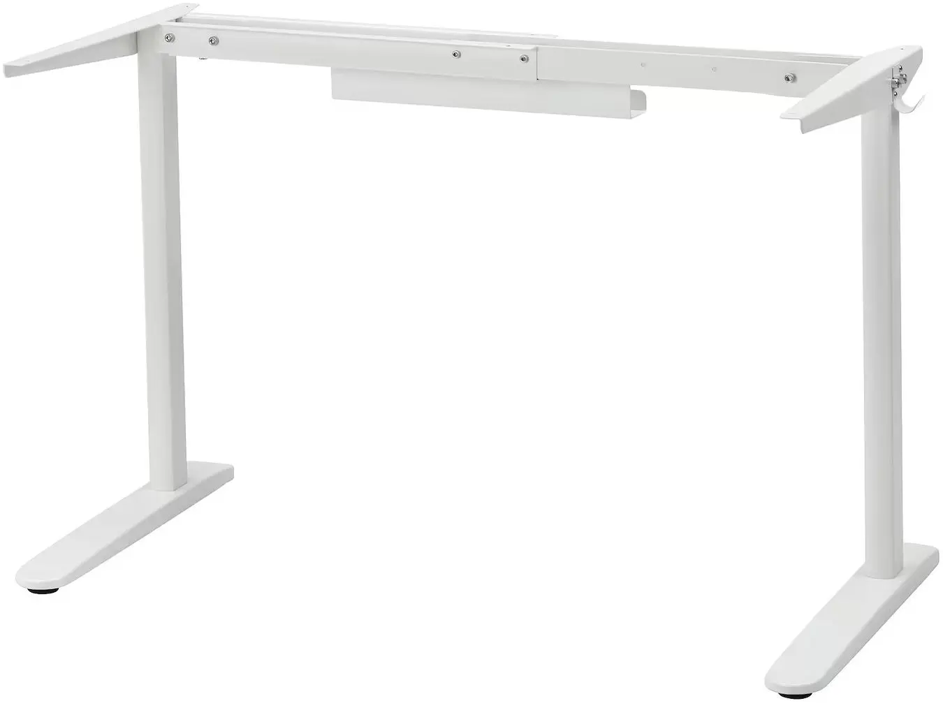 Masa de birou Ikea Relatera avizier/2 sertare/etajera/suport telefon 117x60 (Alb/Verde deschis)