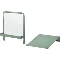 Masa de birou Ikea Relatera avizier/sertar 90x60 (Alb/Verde deschis) Thumb