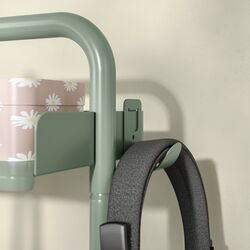 Masa de birou Ikea Relatera raft/suport telefon 117x60 (Alb/Verde Deschis-Verde) Thumb