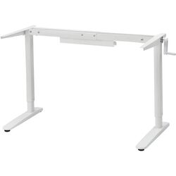 Masa de birou Ikea Relatera inaltime reglabila/2 sertare/etajera 117x60 (Alb/Verde deschis) Thumb