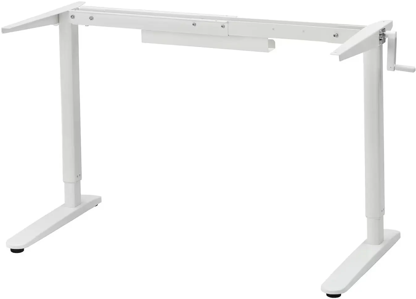 Masa de birou Ikea Relatera inaltime reglabila/2 sertare/etajera 117x60 (Alb/Verde deschis)