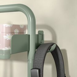 Masa de birou Ikea Relatera inaltime reglabila/2 sertare/etajera 117x60 (Alb/Verde deschis) Thumb