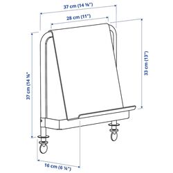 Masa de birou Ikea Relatera inaltime reglabila/avizier 117x60 (Alb/Verde deschis) Thumb