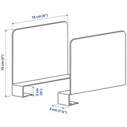 Masa de birou Ikea Relatera inaltime reglabila/avizier 117x60 (Alb/Verde deschis) Thumb