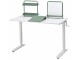 Masa de birou Ikea Relatera inaltime reglabila/raft/avizier 117x60 (Alb/Verde Deschis-Verde)