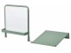 Masa de birou Ikea Relatera inaltime reglabila/raft/avizier 117x60 (Alb/Verde Deschis-Verde)