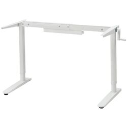 Masa de birou Ikea Relatera inaltime reglabila/etajera 90x60 (Alb/Verde deschis) Thumb