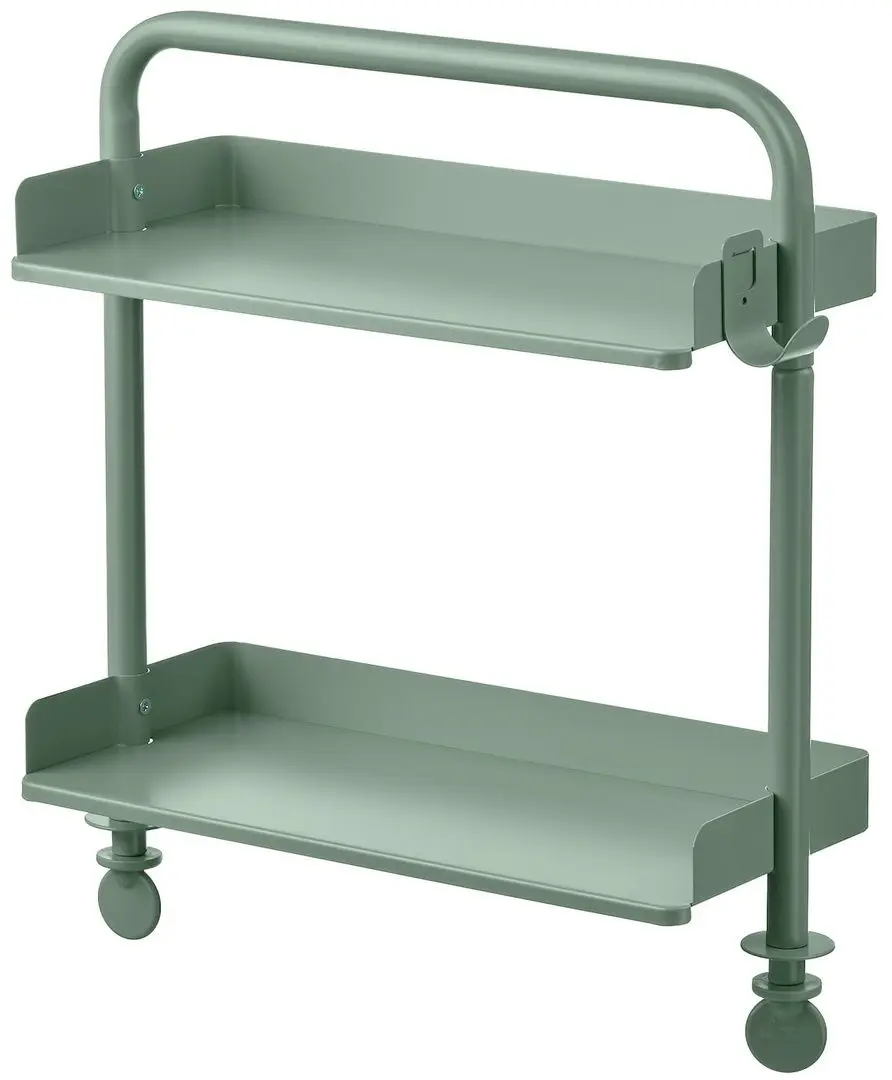 Masa de birou Ikea Relatera inaltime reglabila/etajera 90x60 (Alb/Verde deschis)