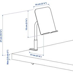 Masa de birou Ikea Relatera sertar/etajera/suport telefon 90x60 (Alb/Verde deschis) Thumb