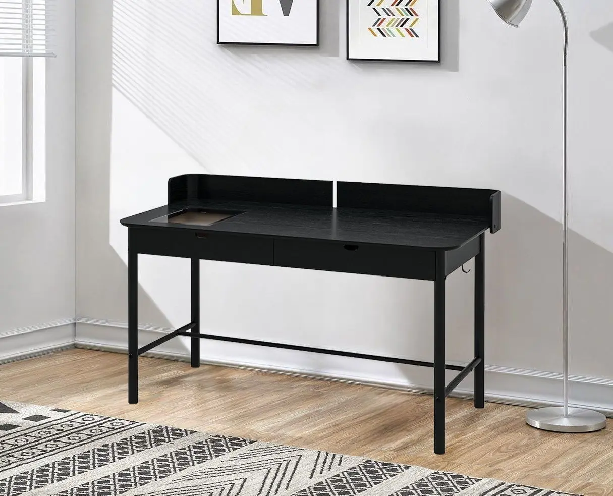 Masa de birou Ikea Ridspo 140x70 (Antracit)