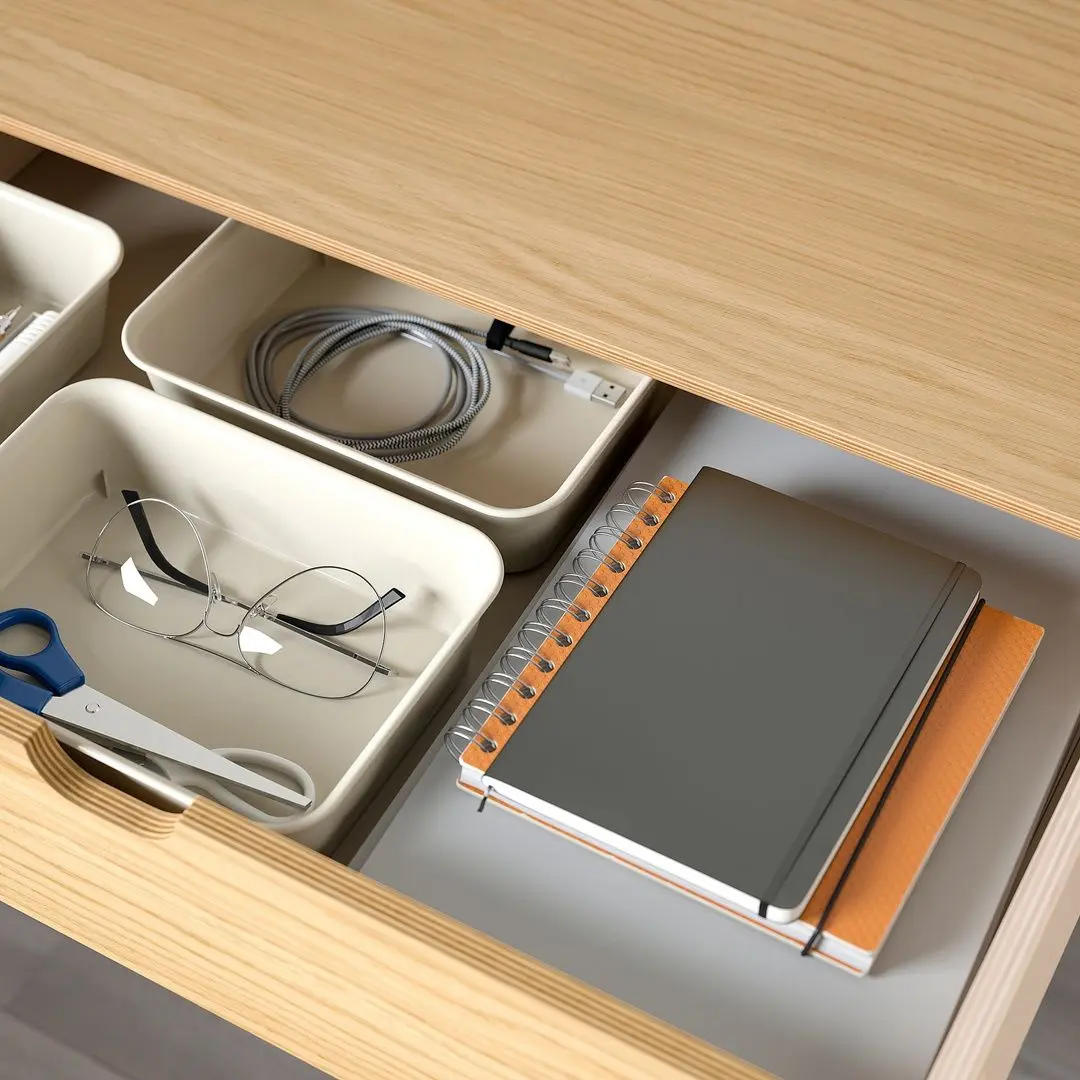 Masa de birou Ikea Ridspo 140x70 (Stejar)